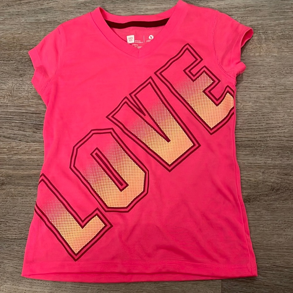 Xersion hot neon pink top LOVE size XXS